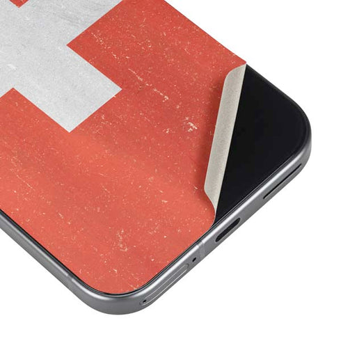 Switzerland Flag Distressed Google Pixel 9 Skin